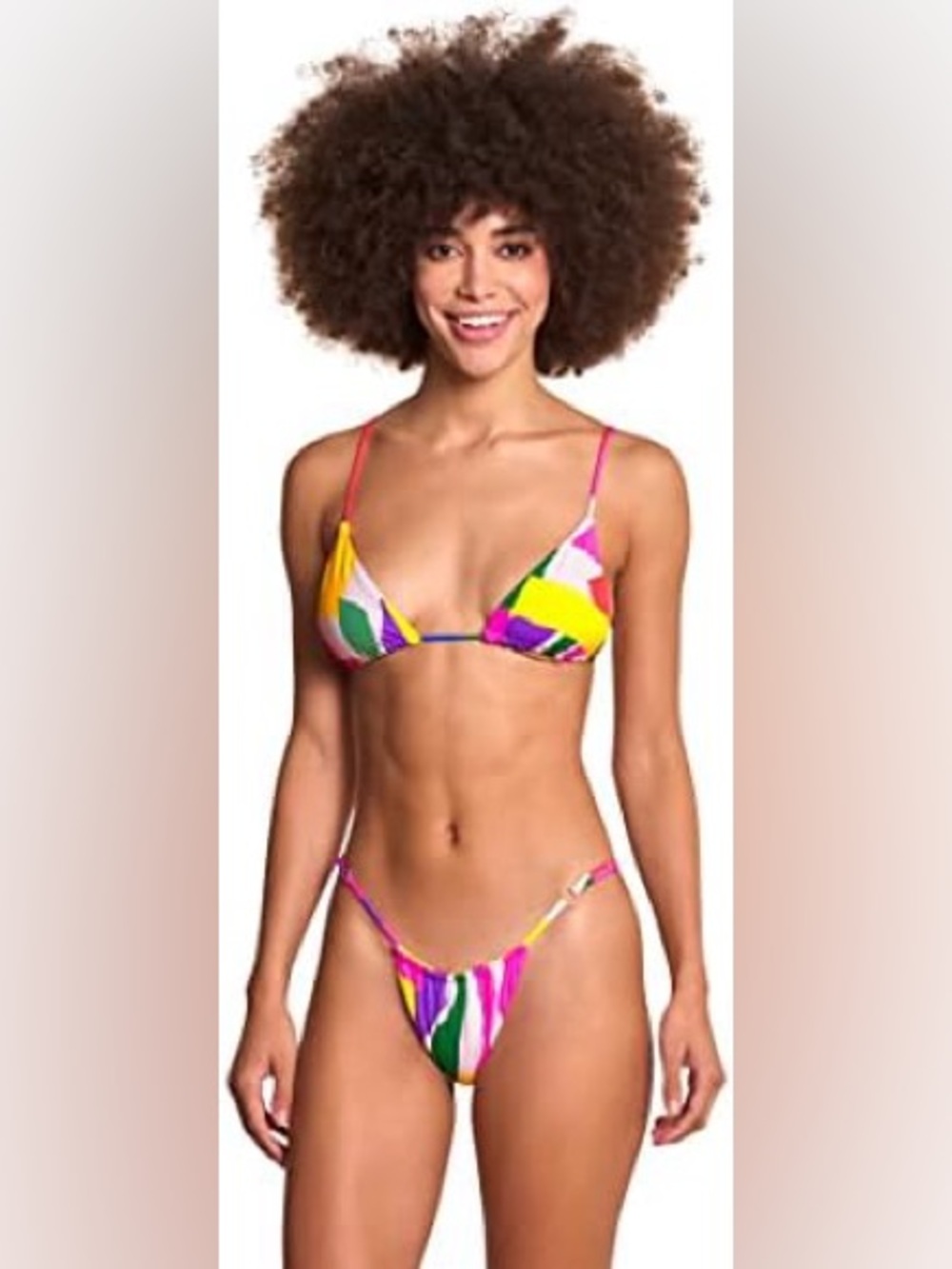 MAAJI 🔥Colorblock Triangle String Bikini - Multicolor - Picture 6 of 10